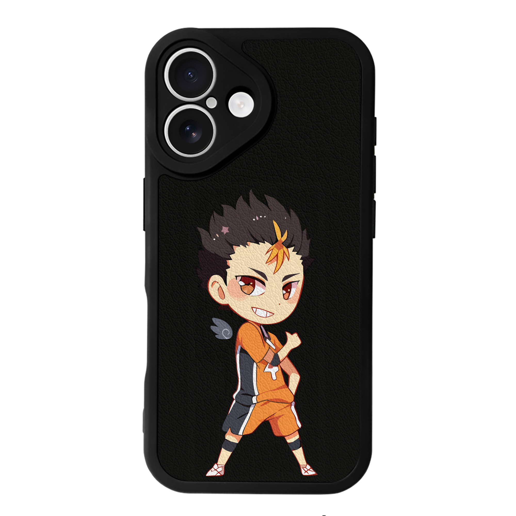 （画像用） ハイキュー!! Haikyu!! 【iPhone 16シリーズ対応】シリコンスマホケース（レザー調） 材質：シリコン